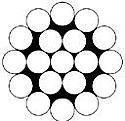 Stainless Steel WIRE ROPE 316, 1x19, 1/2", Per Foot Stainless Steel WIRE ROPE 316, 1x19, 1/2", Per Foot