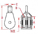 Stainless Steel Swivel Block with 2 Sheaves 1 Stainless Steel Swivel Block with 2 Sheaves 1