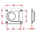 Stainless Steel Flush Lift Rings - large (rectangle) 2-1/2 x 2.19 Stainless Steel Flush Lift Rings - large (rectangle) 2-1/2 x 2.19